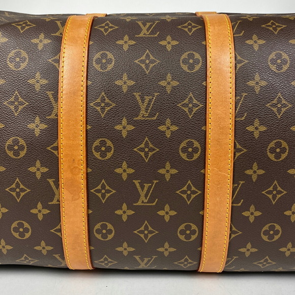 Louis Vuitton Keepall Bandouliere Travel Boston Bag Monogram Brown - Picture 2 of 8